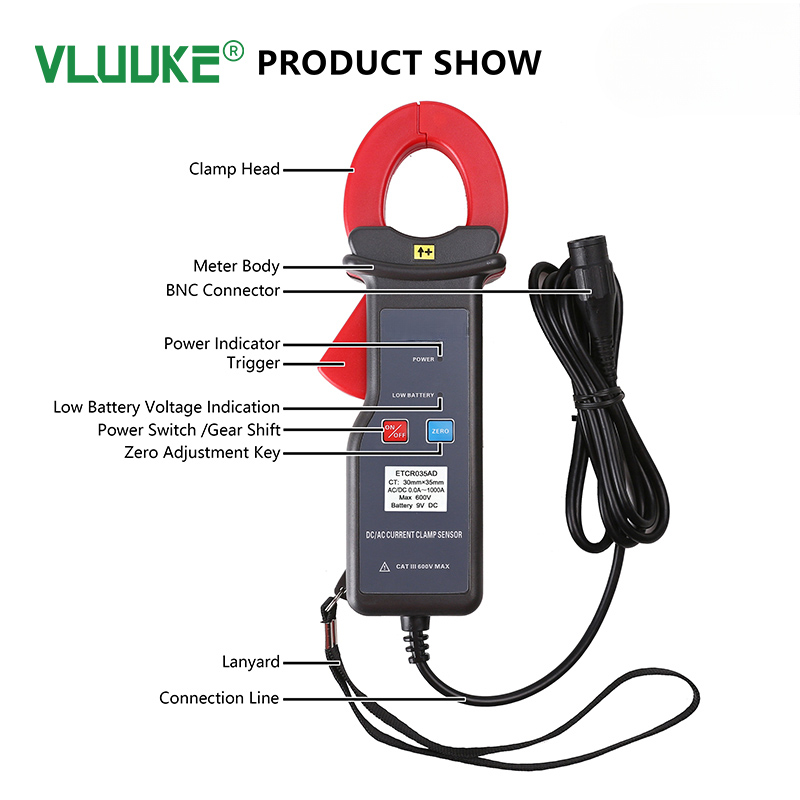 VKCR35AD AC/DC Current Clamp