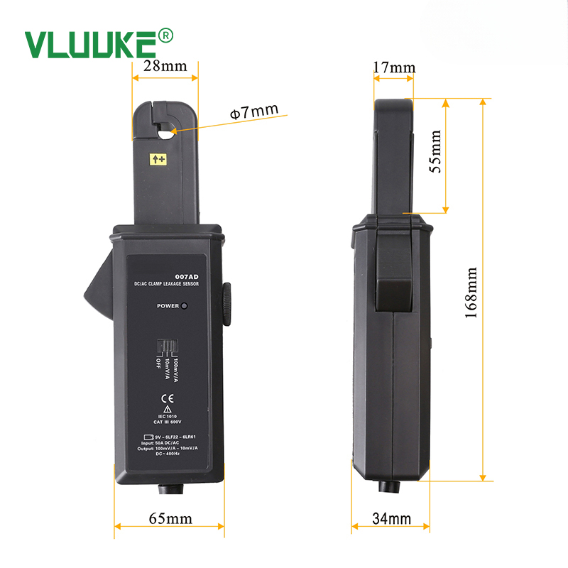 VKCR007AD AC/DC Clamp Leakage Current Sensor