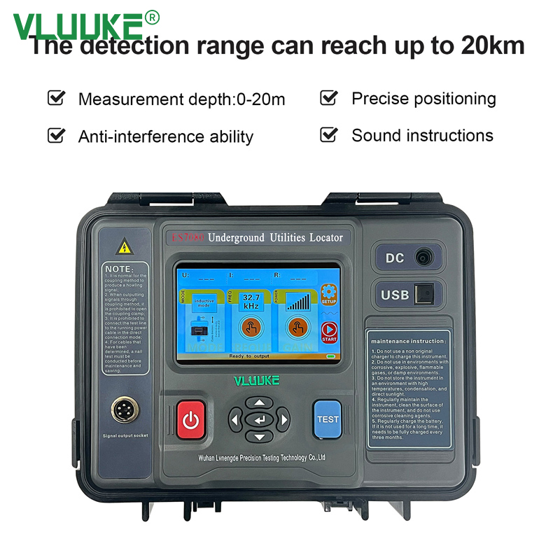 Es7080 Utility Underground Locator(cable Pipe Locator) - Vluuke