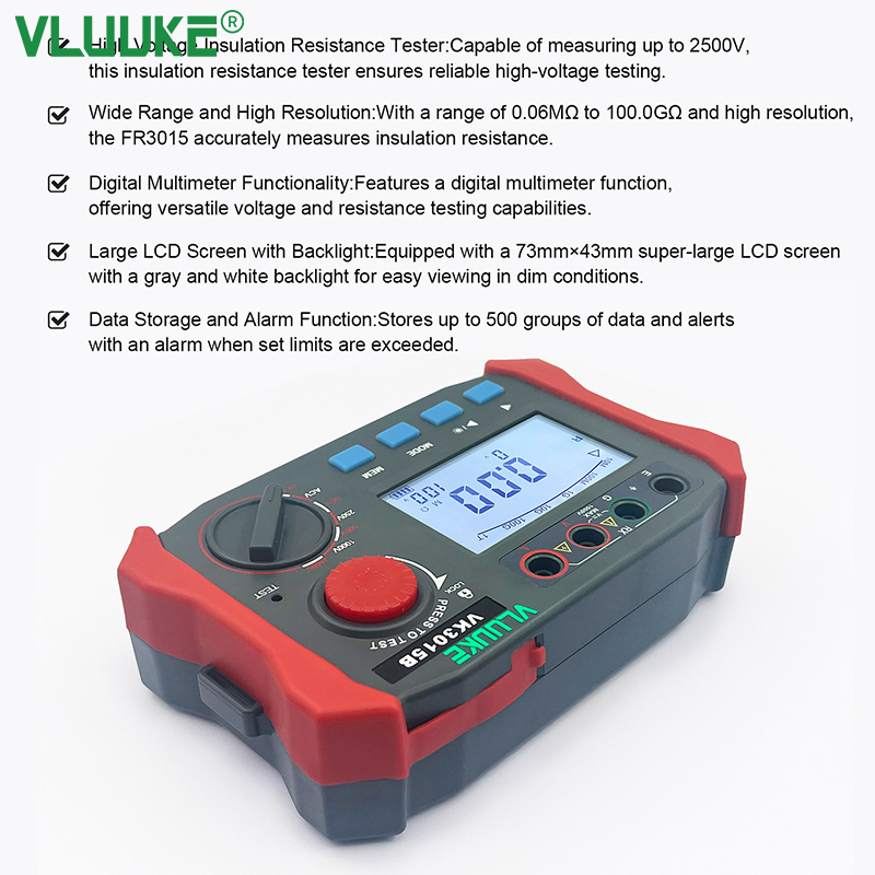 VK3015B 2500V Insulation Resistance Tester