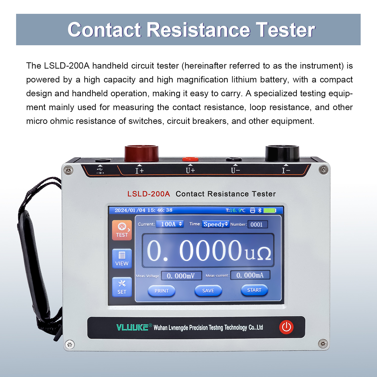 LSLD-200A Handheld loop resistance tester