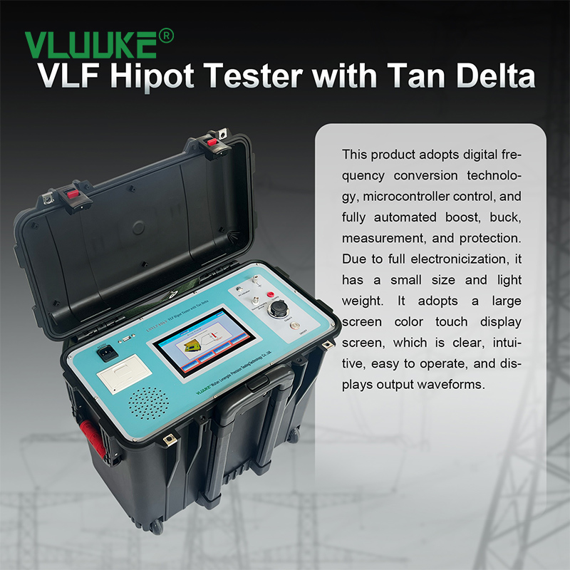 VKVLF-60KV VLF Voltage Withstand & Dielectric Loss & Partial Discharge Test 3 in 1 （30KV/40KV/50KV/60KV/80KV）