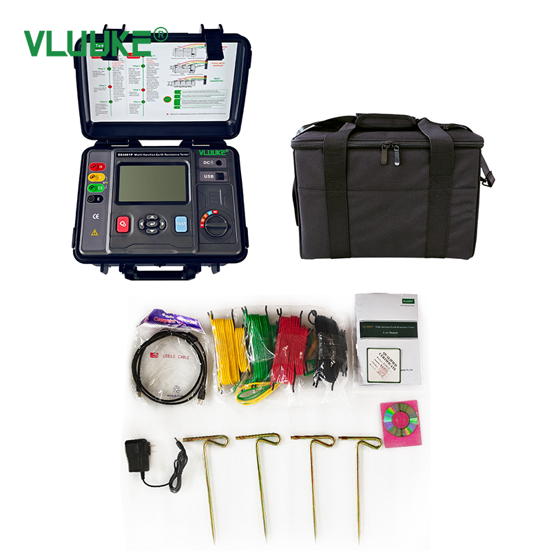 ES3001P Ground Resistance Soil Resistivity Tester